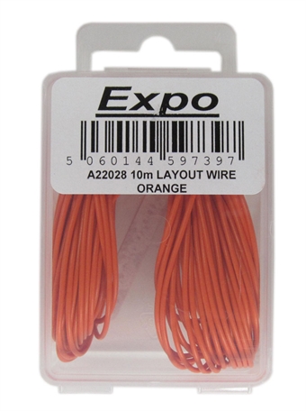 Multicore Wire Orange - 10m Roll of 18/0.1mm