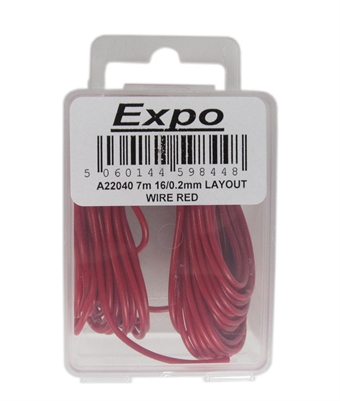 Pack Of 16/0.2mm Cable Red 7m