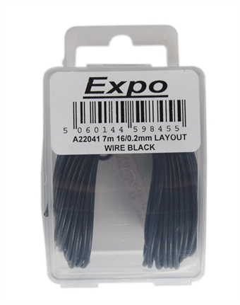 7m Pack Of 16/0.2mm Cable black