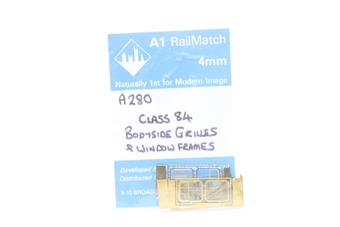 Class 84 bodyside grilles and window frames