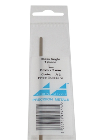 Brass Angle 2 x 2mm