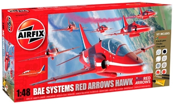 Red Arrow Hawk Gift Set including BAe Hawk T1 with Red Arrows marking transfers for all current aircraft