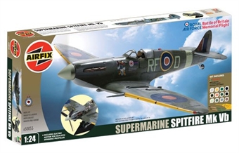 Battle of Britain Memorial Flight Spitfire MkVb with RAF and USAF marking transfers and electric motor