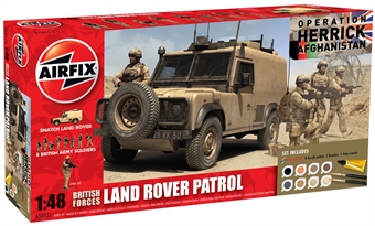 British Forces - Landrover Patrol including Landrover and 8 figures in various poses.