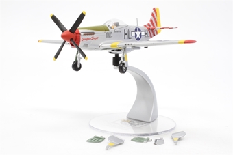 North American P-51D Mustang United States Army Air Force HL-H Named Tempus Fugit  Bill Daniel, 308th FS/31st FG, 15th Air Force, Italy 1944