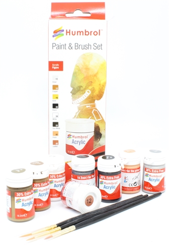 Figure painting set - brushes and acrylic paints