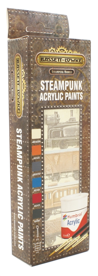 Steampunk acrylic paint pack - matt colours pack 1