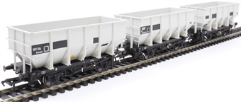 HUO 24.5t coal hoppers in BR grey with pre-TOPs numbering - Pack O - pack of three