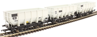 HUO 24.5t coal hoppers in BR grey - Pack K - pack of three