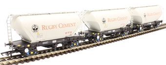 PCA bulk cement hoppers in Rugby Cement grey - Pack G - pack of three