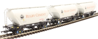 PCA bulk cement hoppers in Rugby Cement grey - Pack I - pack of three