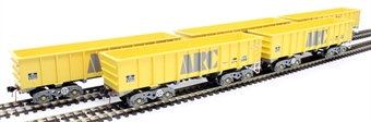 PTA/JUA bogie tippler wagons in ARC mustard livery - inner pack - pack of 5