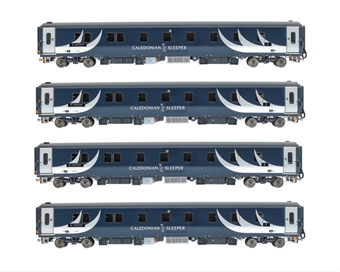 Mark 5 4 car coach pack in Caledonian Sleeper livery - Highlander pack 4 - exclusive to Accurascale