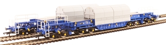 KUA nuclear flask carrier wagons in grey and silver - pack of two