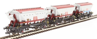 CDA china clay hopper with DB branding and maroon cradle - pack of 3