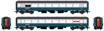 Mk2C TSOT tourist second open with micro-buffet in BR blue & grey with Intercity branding - E6522