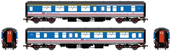 Mk2C BFK brake first corridor in Network SouthEast blue with 'West of England' branding - 17132