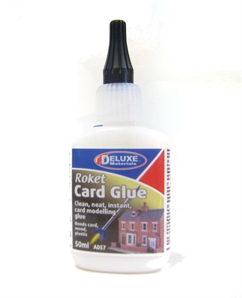 Roket card glue - ideal for Superquick and Metcalfe card kits - 50ml