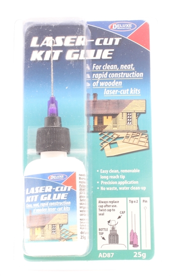 Laser-cut kit glue - for clean, neat, rapid construction of laser-cut kits