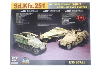SdKfz 251 3 pack with SdKfz 251/21 Ausf C , SdKfz 251/7 Ausf D & SdKfz 251/1 Ausf D