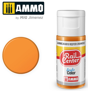 Rail Center acrylic paint - reefer orange - 15ml bottle