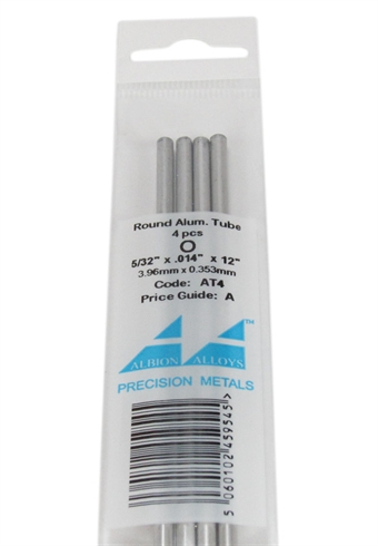 Aluminium Tube 5/32" Per 5