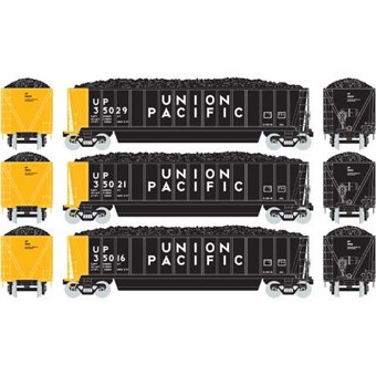 Bathtub gondola cars 'Union pacific' set - pack of 3