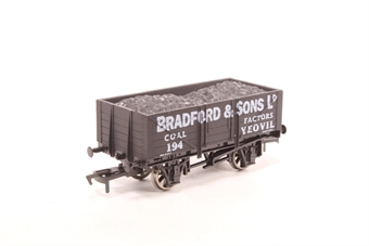 5 plank wagon "Bradford and sons" with coal load, special edition for Wessex Wagons