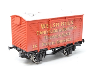 10t Single vent van 'Welsh Hills Dandelion & Burdock' - limited edition for the Burnham and District Model Railway Club