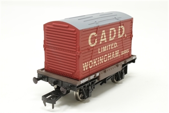 Conflat A in SR brown 31955 with BD container 'Gaddd Limited' - special edition for Burnham & District MRC