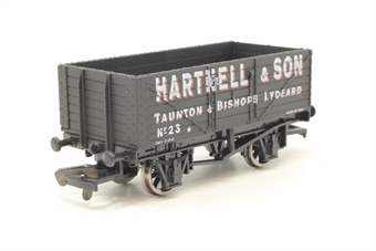 7 Plank Open Wagon 'Hartnell & Son' No.23 in Black - Limited Edition for Wessex Wagons
