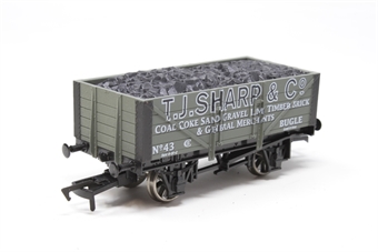 5-Plank Open Wagon - TJ Sharp & Co, Bugle - No. 43 - Special edition of 118 for Wessex Wagons