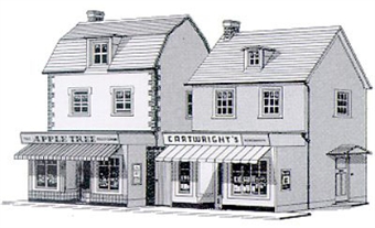 Country town shops - card kit