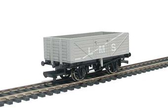 7-plank open coal wagon 602504 in LMS grey