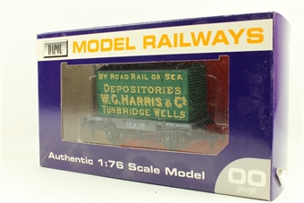 Conflat wagon in SE&CR grey with 'W.G Harris' container - Limited edition for Ballards