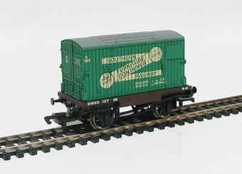 Conflat wagon SR with furniture container "Southern Railway"
