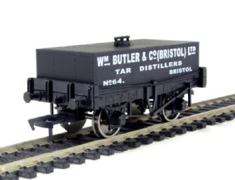 Rectangular tank wagon in "Butler of Bristol" livery
