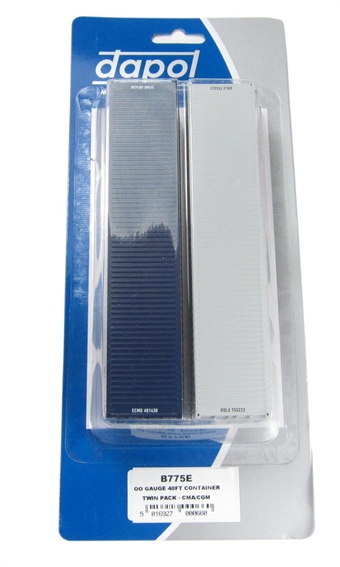 Twin pack of 40' containers Blue CMA/CGM & OOCL