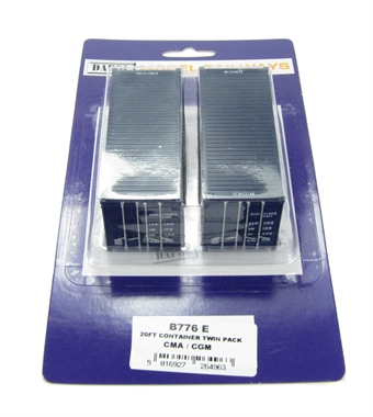 Twin pack of 20' containers CMA/CGM