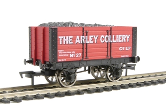 7 plank wagon with 9 foot wheelbase in "Arley Colliery" livery