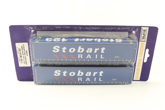 Stobart containers twin-pack 157 & 123.