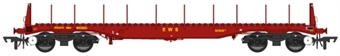 BBA steel carrier in EWS maroon - 910256 - Exclusive to KMS Railtech