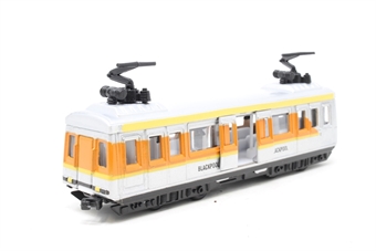 Blackpool Tram in Orange and Silver