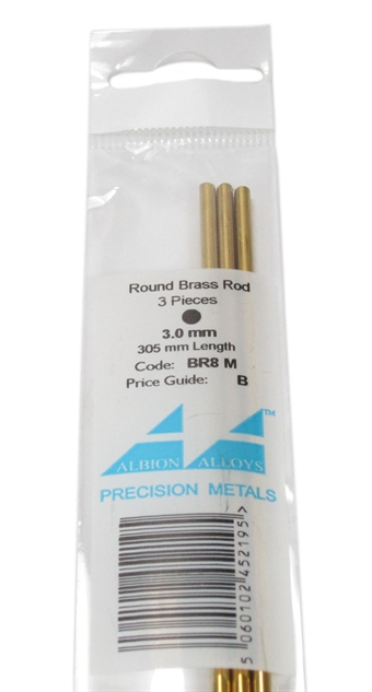 Brass Rod 3mm (was BR8M)