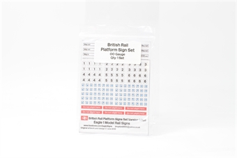 British Rail platform sign set