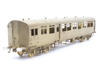 GWR A30 autocoach in unpainted brass