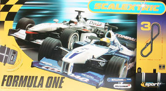 Formula 1 set with Scalextrix sports track