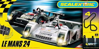 Le Mans 24 set with latest scalextric sport track plus lap counter/timer