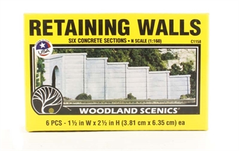 Retaining Walls - Concrete - Pack Of 6