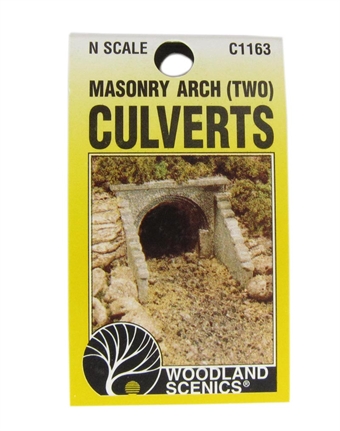 Culvert (Sewer/Drain) Portals - Masonry Arch - Pack Of 2